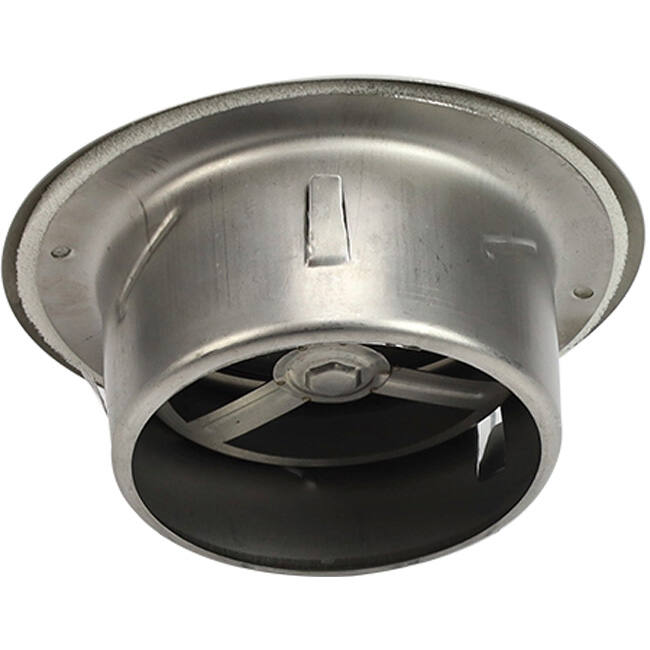 RVS ventilatie ventiel 160mm toevoer -en afvoer met klemveren - DVI-C160