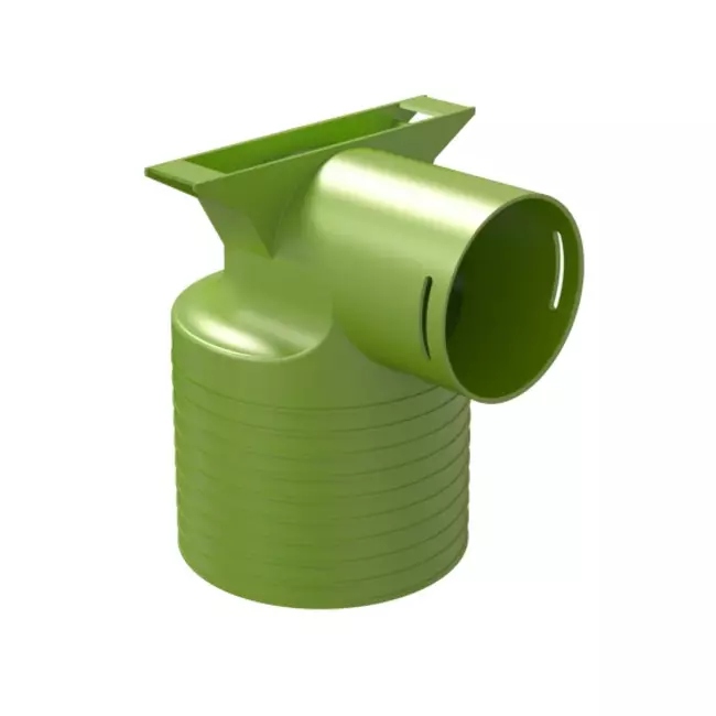 Ubbink Air Excellent 34C ventieladapter 125 1x90°