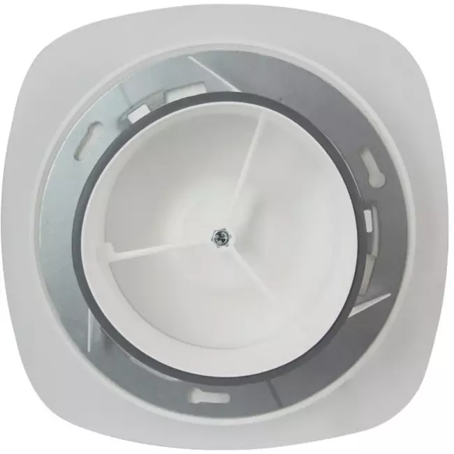 Imaginair RLV ventiel vierkant Ø 125 mm  - montageveren + ring - wit
