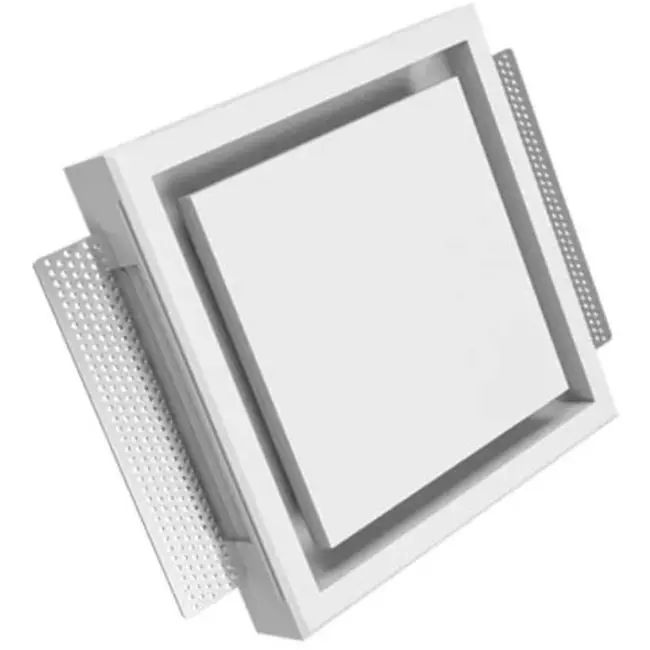 Ergovent instucbaar frameloos ventilatieventiel vierkant 100 mm