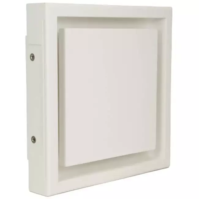 Ergovent instucbaar frameloos ventilatieventiel vierkant 100 mm