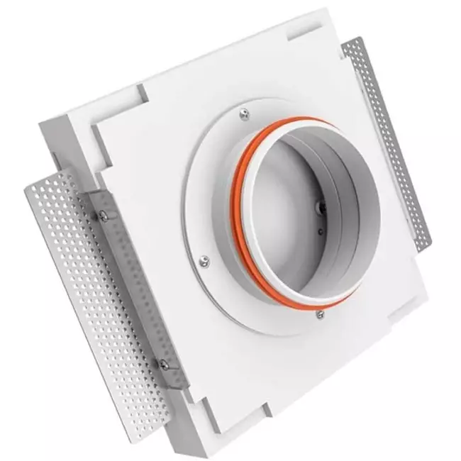 Ergovent instucbaar frameloos ventilatieventiel vierkant 100 mm