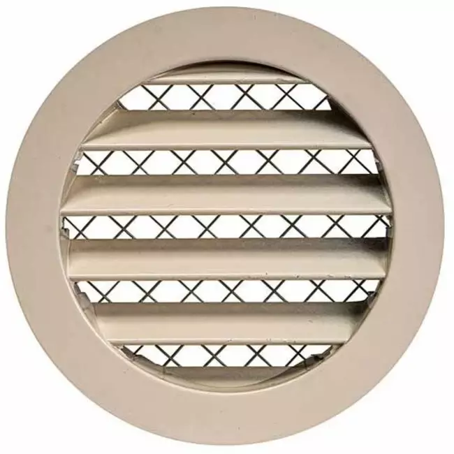Aluminium rooster Ø100 beige - MRA100Y - RAL1015