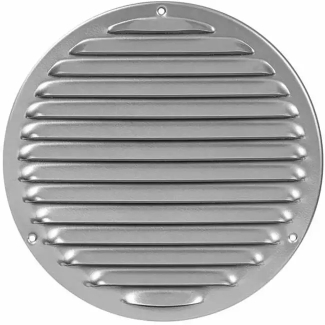 Metalen ventilatierooster rond Ø200 mm grijs - MR200P - RAL9006