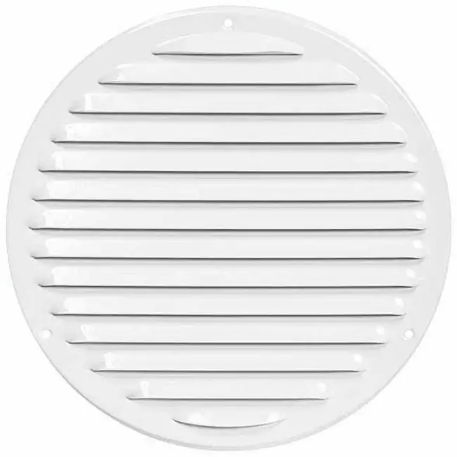 Metalen ventilatierooster rond Ø 200mm wit - MR200 - RAL9016