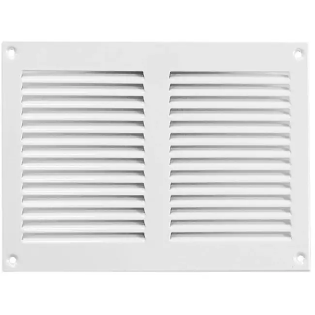 Metalen rooster 200x150mm wit – MR2015