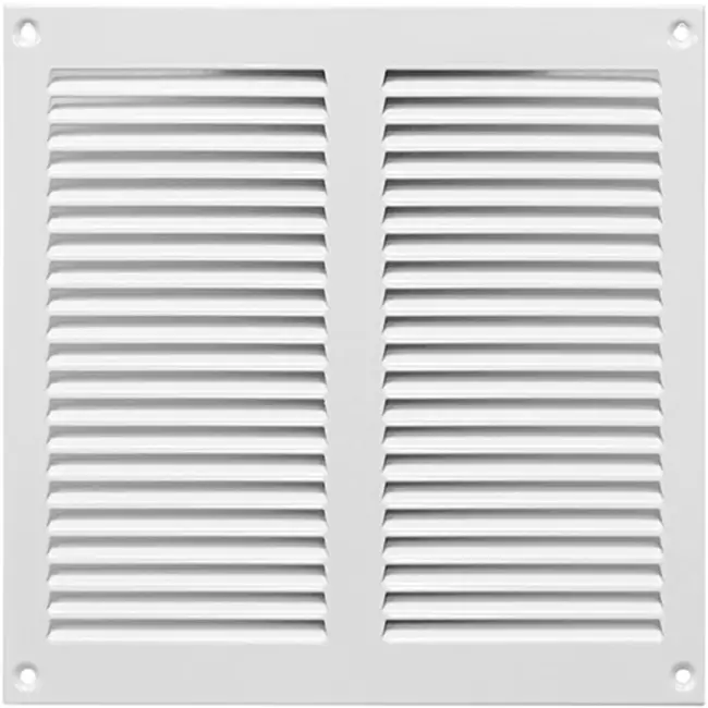 Metalen rooster 200x200mm wit – MR2020