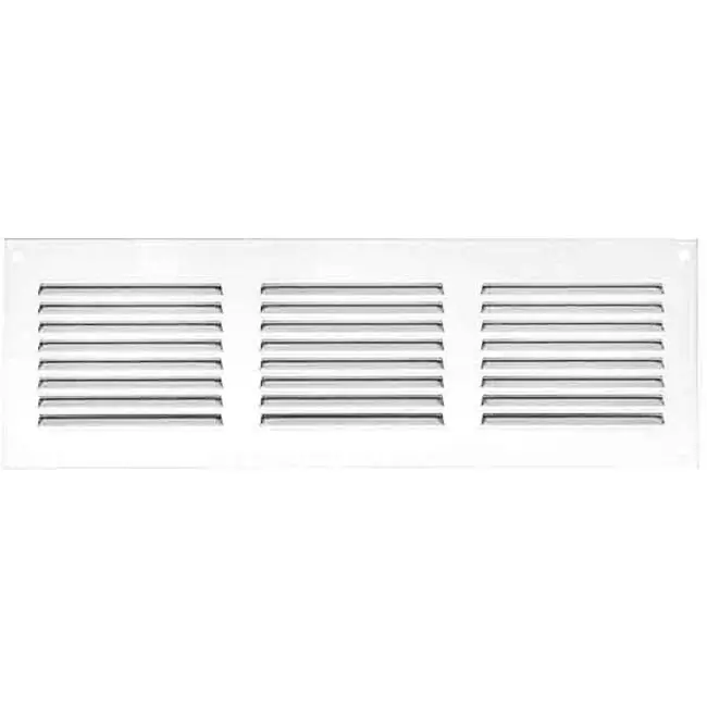 Metalen rechthoekige sleuf rooster 300x100 wit - MR3010