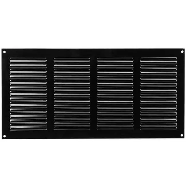 Metalen rooster 400x200mm zwart - MR4020M - RAL9005