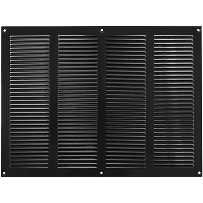 Metalen rooster 400x300mm zwart - MR4030M - RAL9005