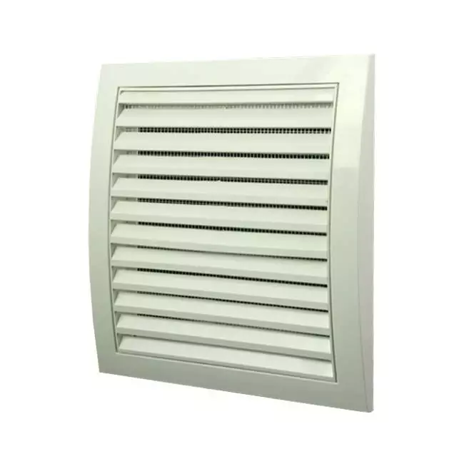 Muurrooster 190x190 wit - N12