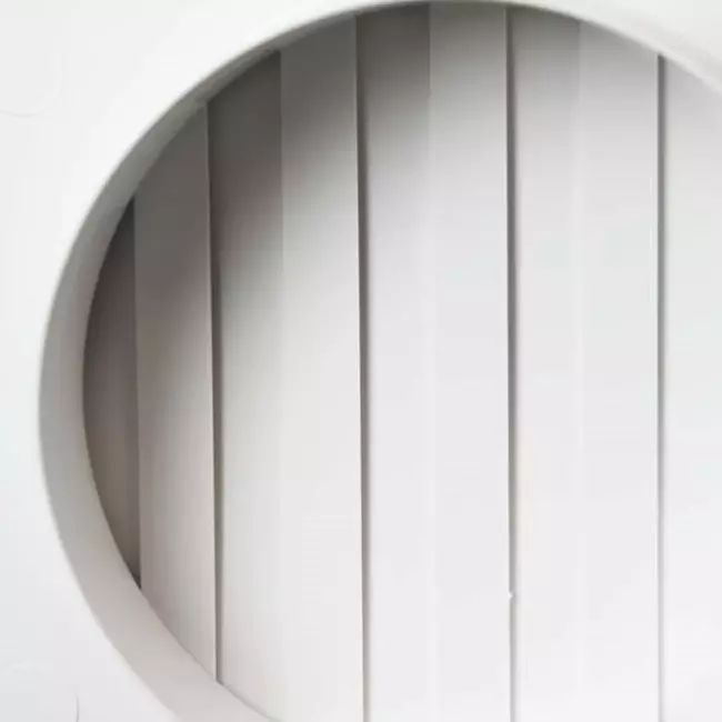 Muurrooster regelbaar 190x190 diameter: 125 wit - ND12R