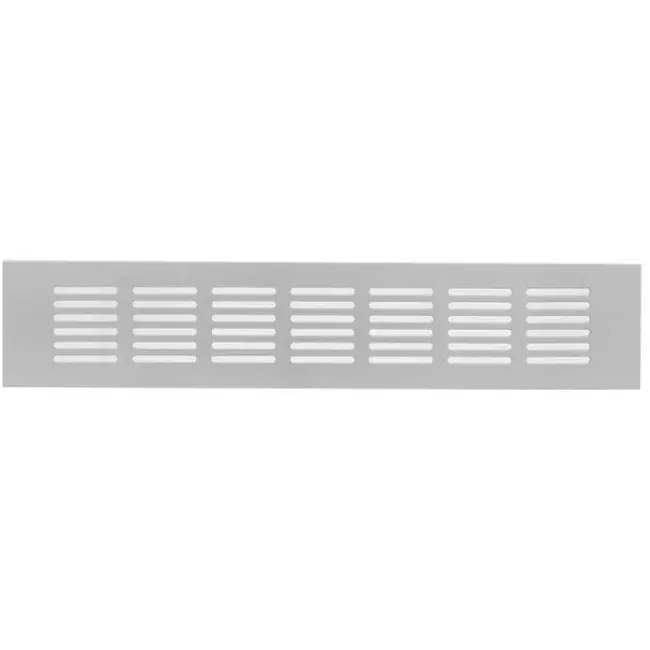 Plintrooster aluminium - zilver L=300mm x H=60mm -RA630S