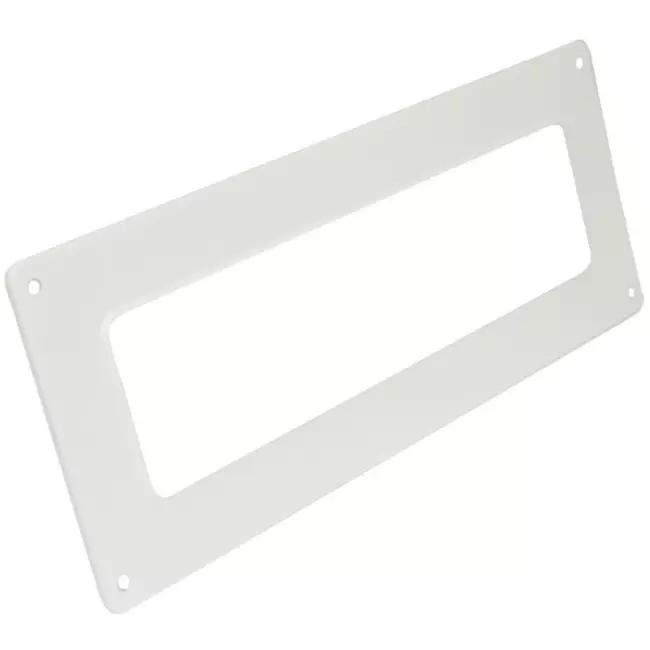 Rechthoekige kunststof muurflens 220X55mm - KF25