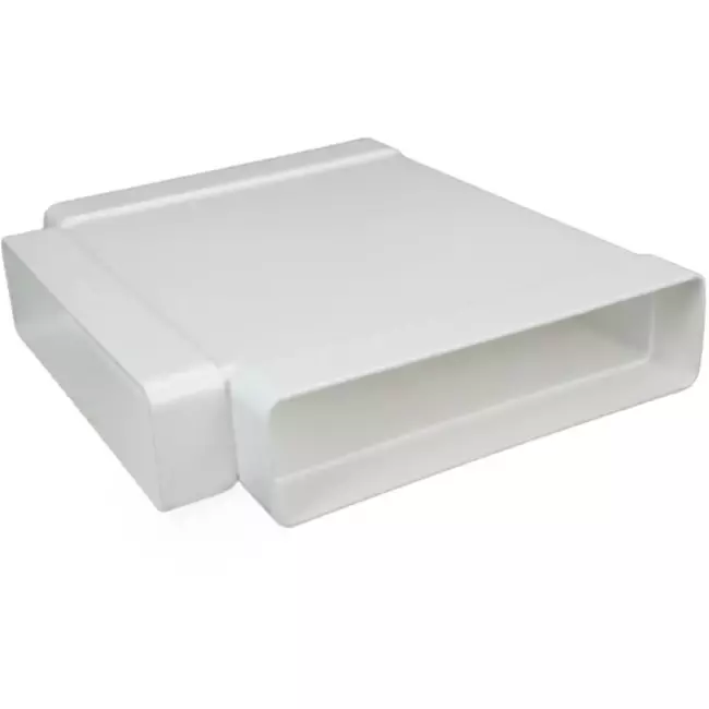 Rechthoekig kunststof T-stuk 220x90mm - KT29