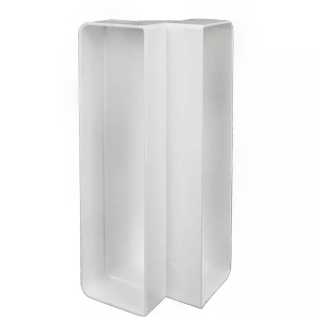 Rechthoekige kunststof verticale 90° bocht 220x90mm - KLV29-90