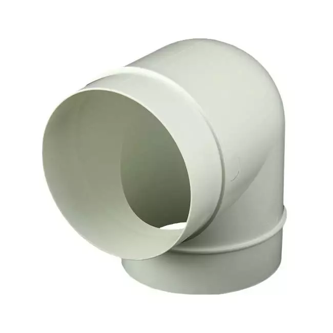 Ronde kunststof 90 ° bocht diameter: 100mm AL100-90