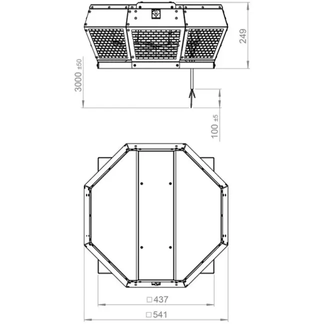 Dakventilator horizontaal metaal - DHA 315 E4P 42
