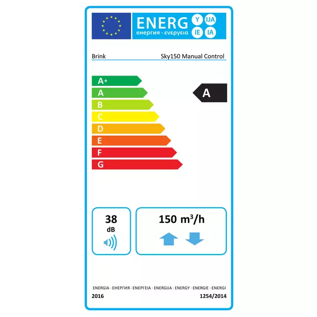 Brink Renovent Sky 150 Plus - 150 m³/h