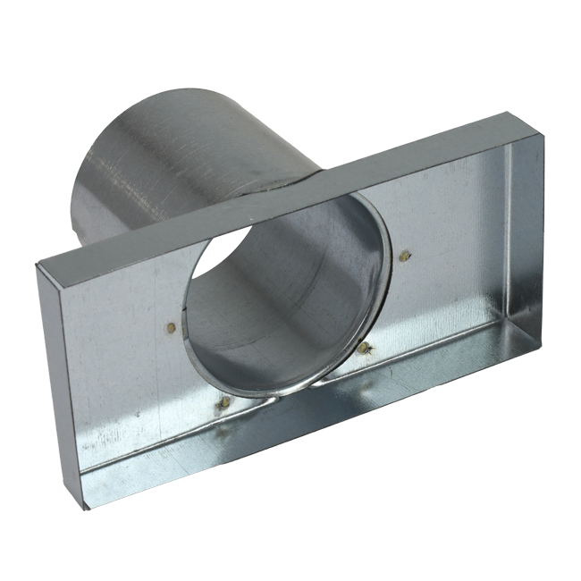 Deksel 220x80 mm met aansluiting diameter 80 mm tbv instortkanaal