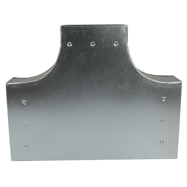T-stuk 90 graden 220x80 mm - 220x80 mm tbv instortkanaal