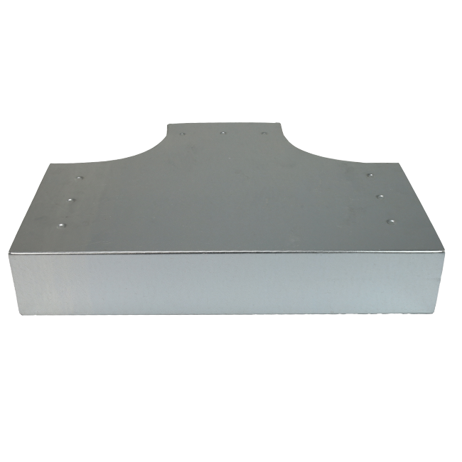 T-stuk 90 graden 300x80 - 300x80 tbv instortkanaal