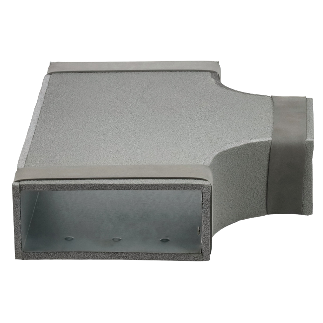 Thermoduct T-stuk 90 graden 220x80 - 220x80 tbv instortkanaal
