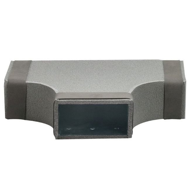 Thermoduct T-stuk 90 graden 300x80 - 220x80 tbv instortkanaal