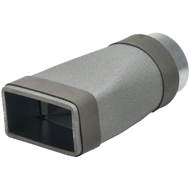 Thermoduct verloopstuk 170x80 naar diameter 150 mm tbv instortkanaal