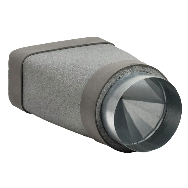 Thermoduct verloopstuk 170x80 naar diameter 150 mm tbv instortkanaal