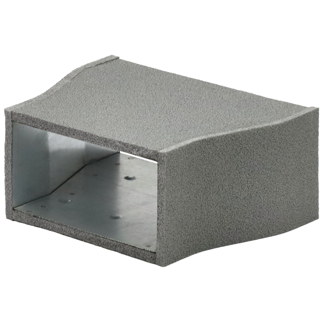 Thermoduct verloopstuk 300x80 naar 170x80 tbv instortkanaal