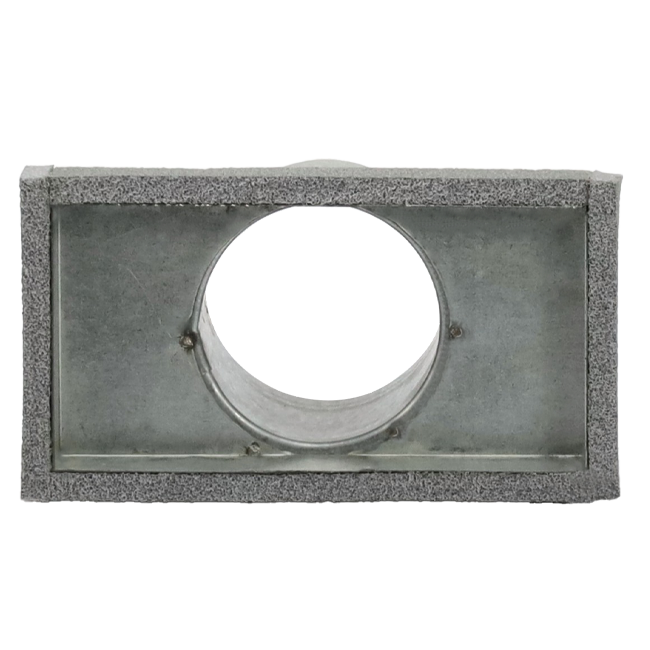 Thermoduct deksel 170x80 met aansluiting Ø 80mm tbv instortkanaal