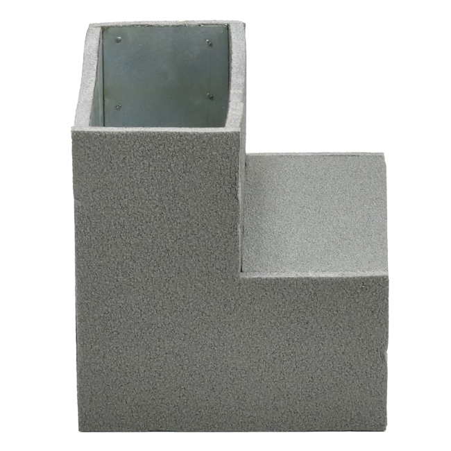 Thermoduct instortbocht 90 graden 220x80 mm verticaal