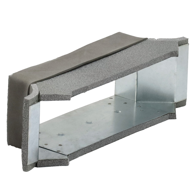 Thermoduct zijaansluiting 220x80 mm voor rechthoekig instortkanaal