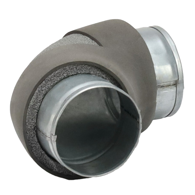 Thermoduct bocht diameter 80 mm 90 graden (niet safe)