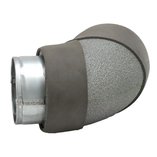 Thermoduct bocht diameter 80 mm 90 graden (niet safe)