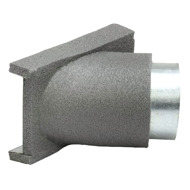 Thermoduct 45 graden aftak stuk 80 mm