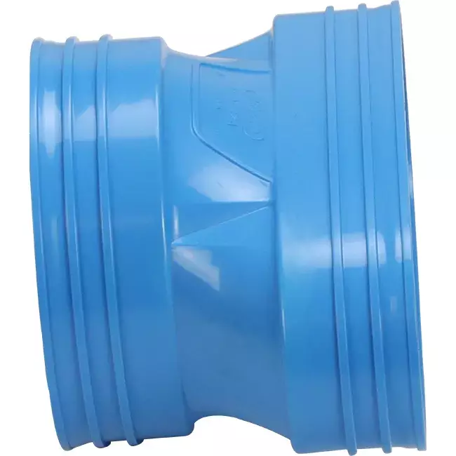 Wavin Ventiza verloop PVC ovaal 195x80 mm naar 125 mm M/M