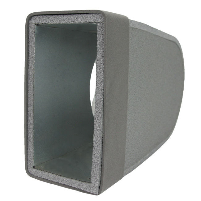 Thermoduct lepe hoekstuk 170mm x 80mm naar Ø 125mm