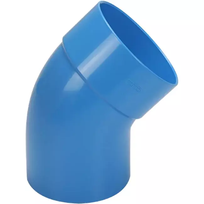 Wavin Ventiza bocht 45 graden PVC rond met diameter 125 mm M/S