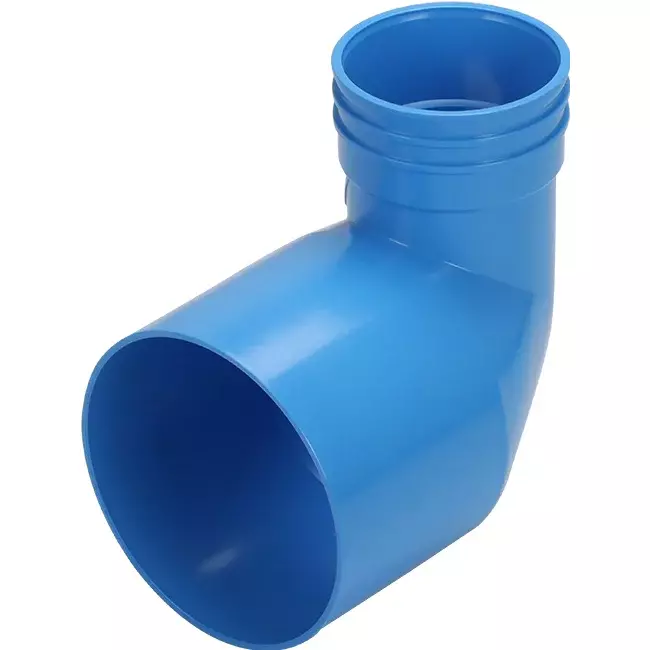 Wavin Ventiza eindstuk 90 graden PVC rond 125x80x100 mm M/M