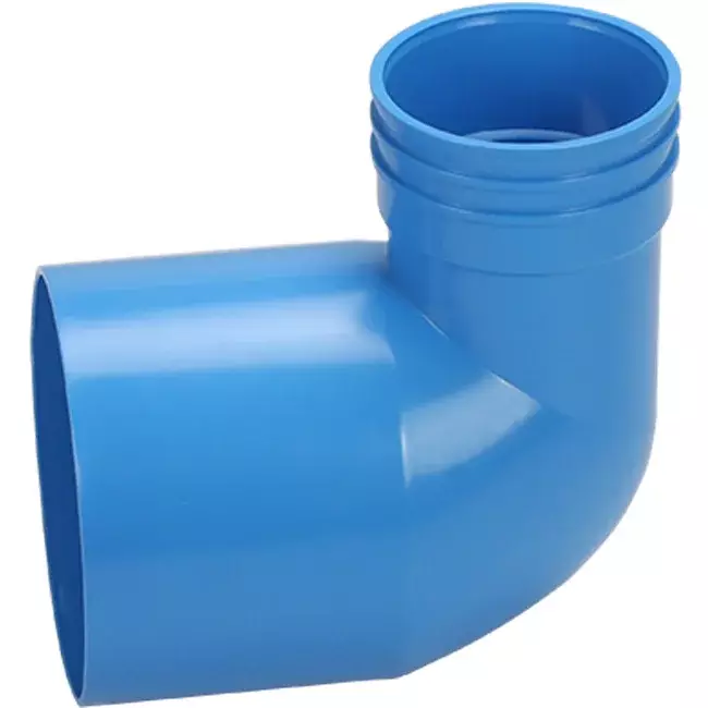 Wavin Ventiza eindstuk 90 graden PVC rond 125x80x100 mm M/M