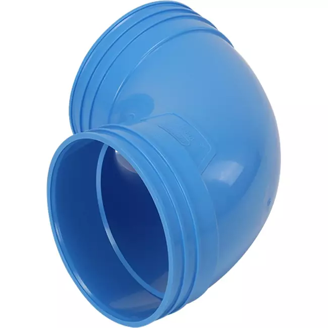Wavin Ventiza bocht 90 graden PVC rond 125 mm M/M