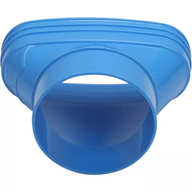 Wavin Ventiza verloop PVC ovaal 195x80 mm naar 125 mm excentrisch M/S