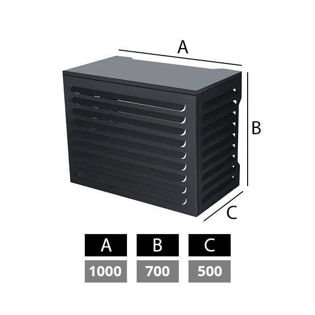 ClimaConnect airco en warmtepomp omkasting small RAL7024 antraciet