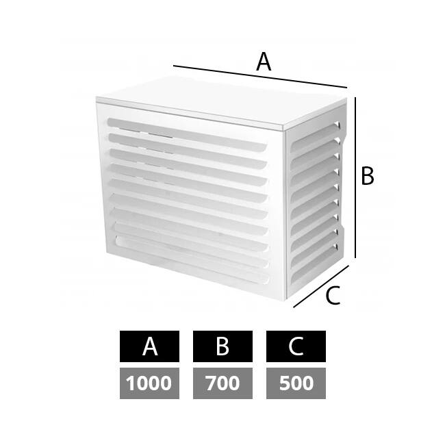 ClimaConnect airco en warmtepomp omkasting small RAL9010 Wit