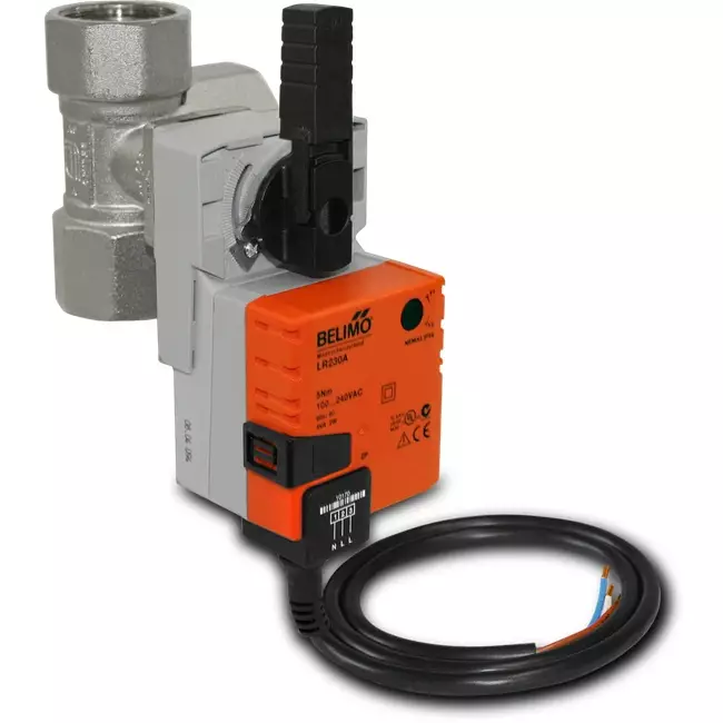 Drieweg kogelkraan DN15 met actuator 230 V - STK 01
