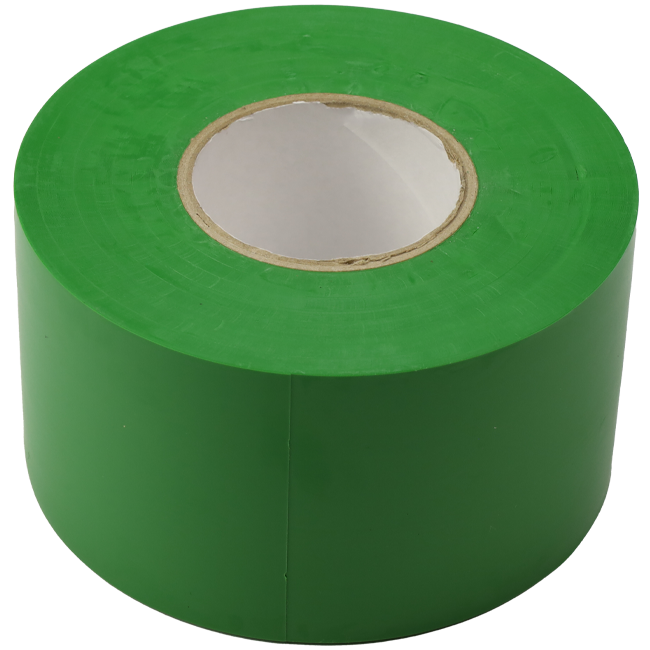 PVC tape groen 50 mm breed - rol 33 m