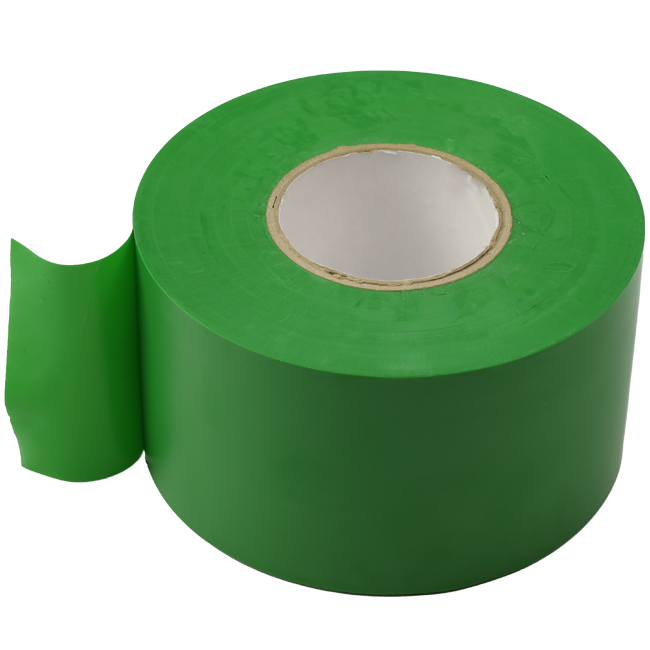PVC tape groen 50 mm breed - rol 33 m
