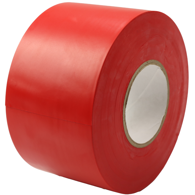 PVC tape rood 50 mm breed - rol 33 m